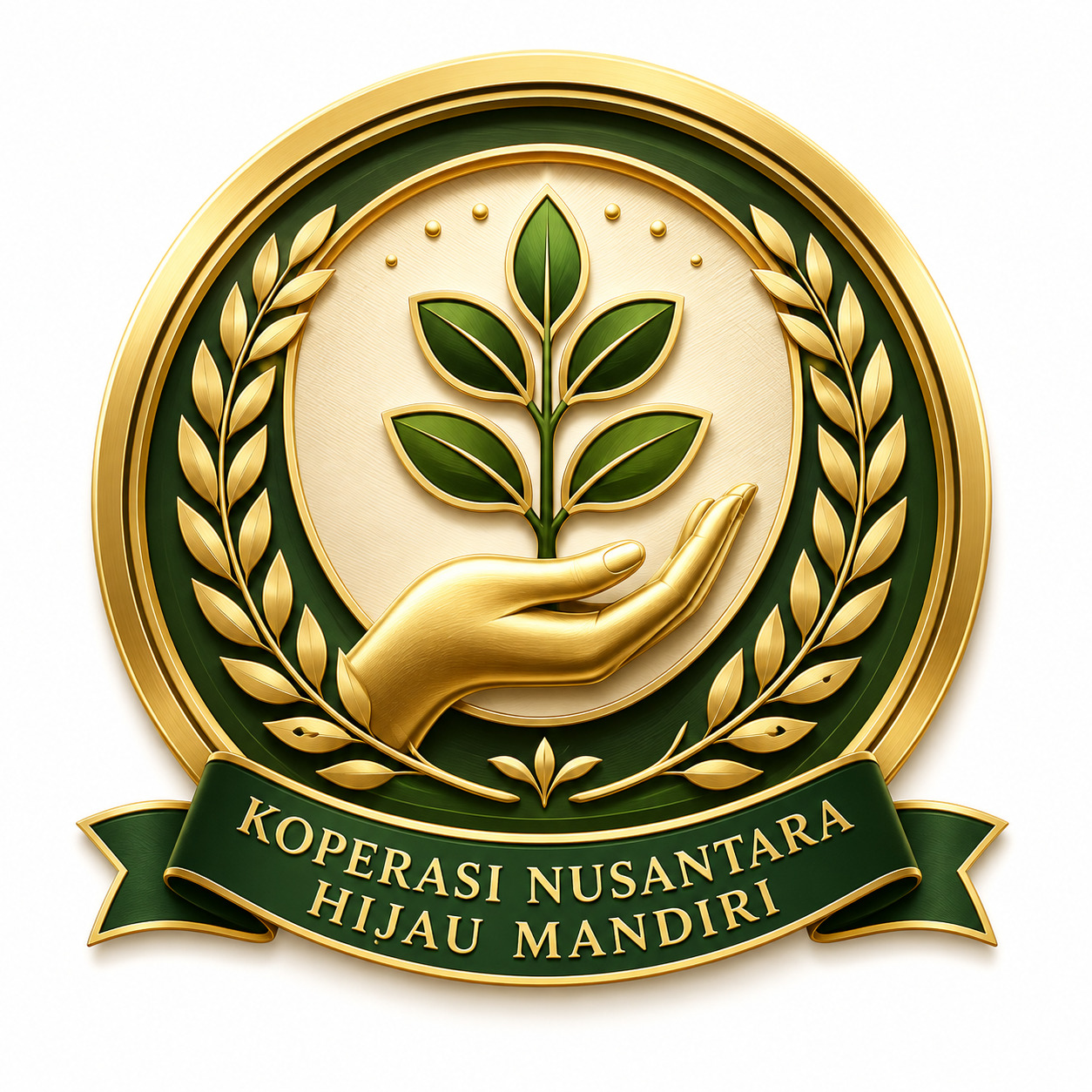 Logo Koperasi Nusantara Hijau